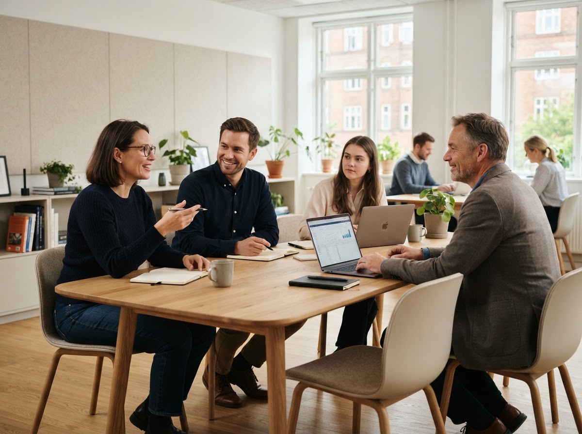 Møntdal Reserve team der arbejder med dataanalyse og porteføljestrategi